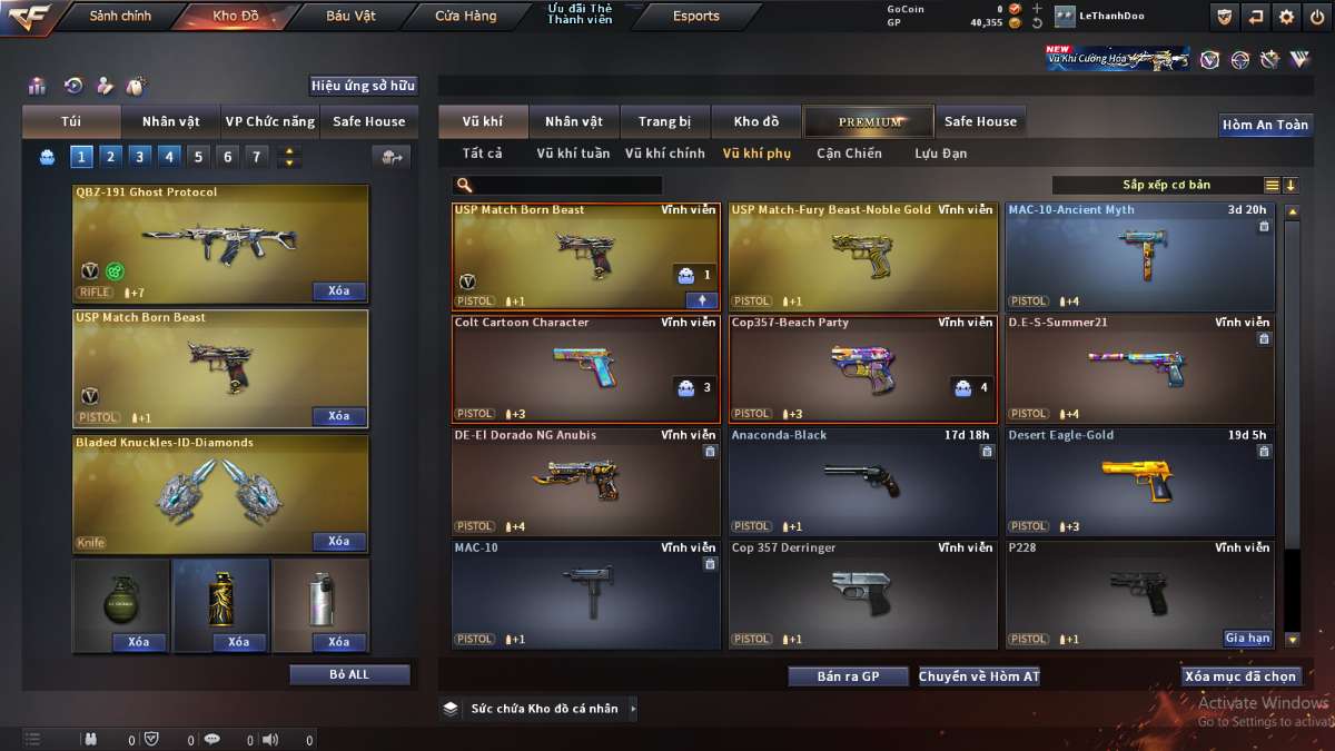 shop acc cf uy tin gia re